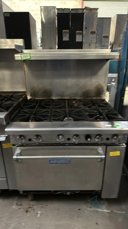 36" 6 burner range with standard oven, Gas