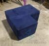 TWILIGHT BLUE CORNER OTTOMAN