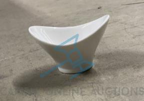 (5) BOWL FRUIT WHITE 15"