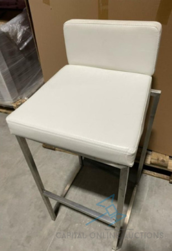 (117) CLAIRE BARSTOOL WHITE