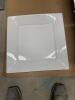 (4) PLATTER WHITE 16" SQUARE