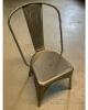 (85) CHAIR ELIO GUN METAL