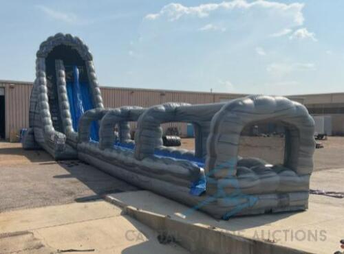 27’ Roaring River Slide and slip-n-slide with extended landing