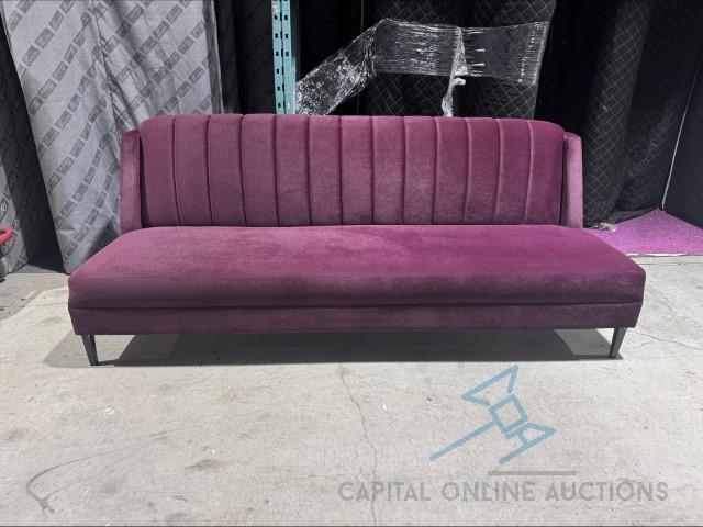 (6) plum sofa