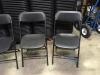 (110) Black Samsonite Chairs - 4