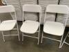 (100) White Samsonite Chairs - 5