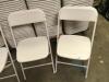 (100) White Samsonite Chairs - 4