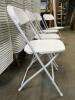 (100) White Samsonite Chairs - 7