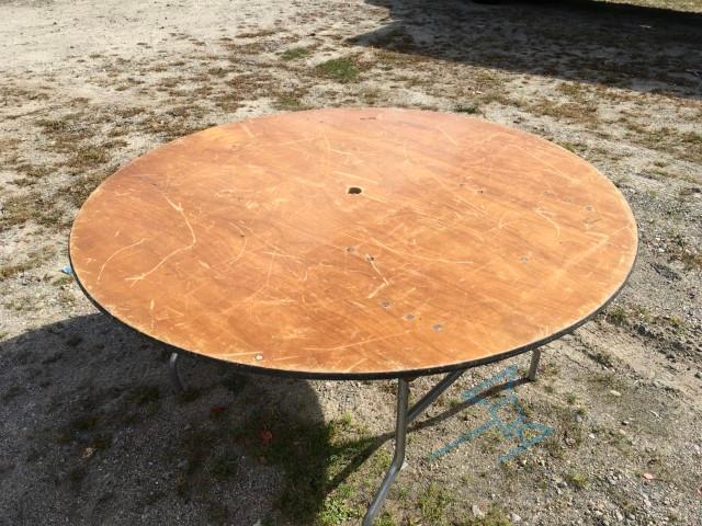 (13) 60” Round Tables w/ Umbrella Hole