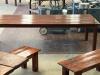 (3) Mahogany Farm Tables - 3