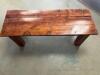 (3) Mahogany Farm Benches - 2