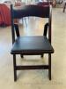 (170) Mahogany Wood Padded Chairs