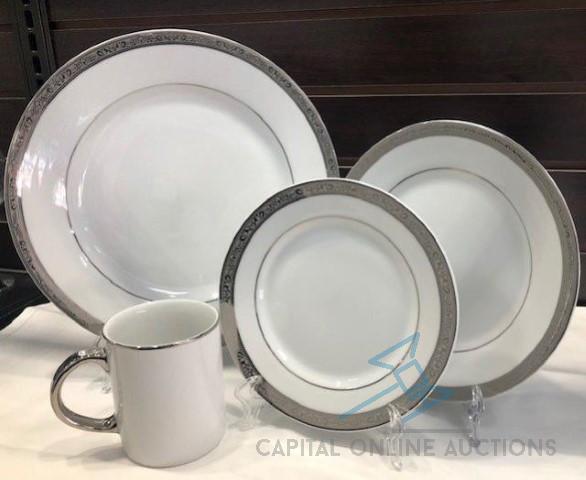 (405) Dinnerware -Paradise Silver