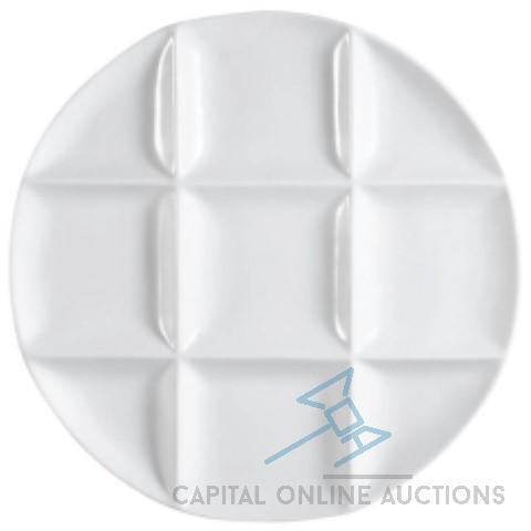 (300) Dinnerware -White Compartment