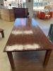 (4) Mahogany Farm Tables