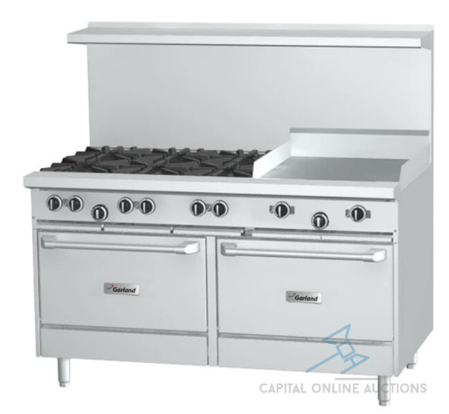 New, Never Used Garland Commercial Ranges Range, 60", 6 Burners, 24" Griddle