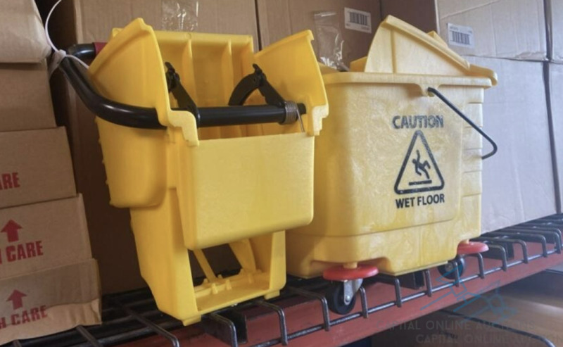 (5) New, Never Used NRES Mop Bucket