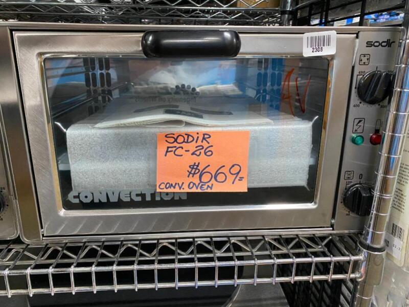 NEW Sodir-Roller Grill Convection Oven