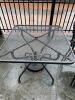 Outdoor metal dining table, small