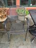 (4) Outdoor stacking metal dining chairs - 3