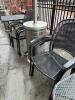 (4) Outdoor stacking metal dining chairs - 2