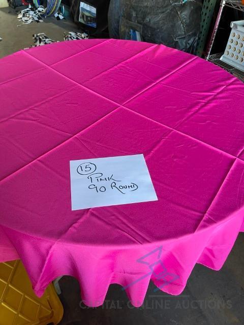 (15) 90 pink Linens