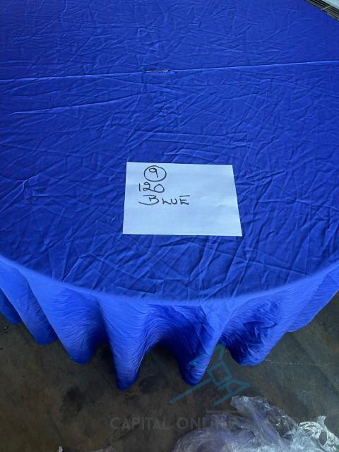 (9) 120 blue Linens