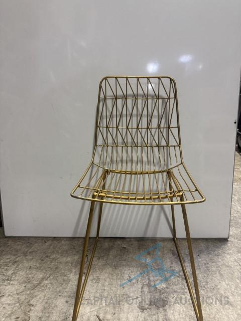 (120) Gold Bertoia Chair