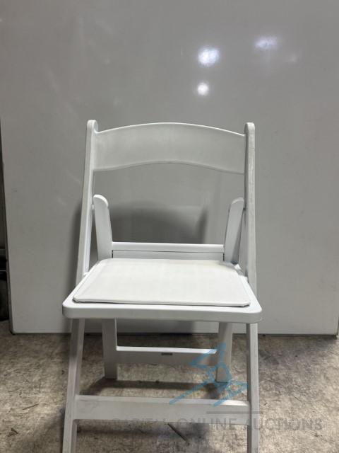 (100) White Resin Chair