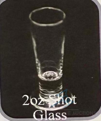 (402) Shot Whiskey Glasses with approx 7 dishwashing glass racks are included