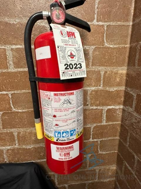 2 fire extinguishers