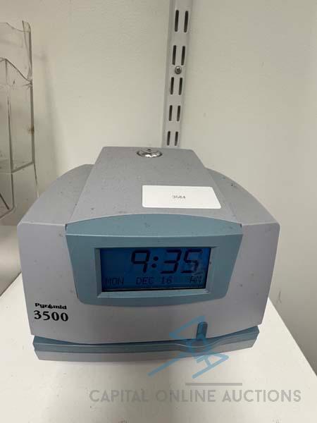 Pyramid 3500 time clock