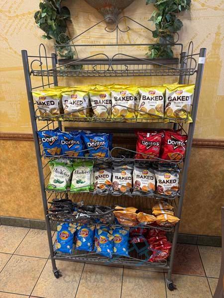 Chip rack, on wheels