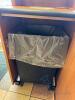 Trash receptacle with tray holder - 4