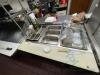 Steam table with cutting board and undershelf - 4