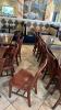 (10) Wooden dining chairs - 4