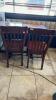 (10) Wooden dining chairs - 7