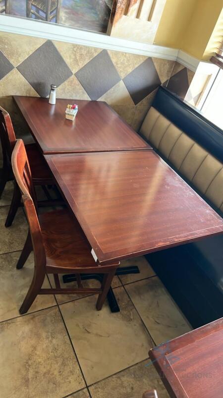 (3) Wooden dining tables