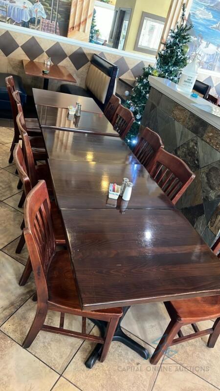 (5) Wooden dining tables