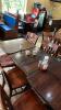 (4) Wooden dining tables - 3