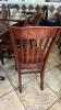 (10) Wooden dining chairs - 2