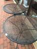 2 Round Metal Patio Tables