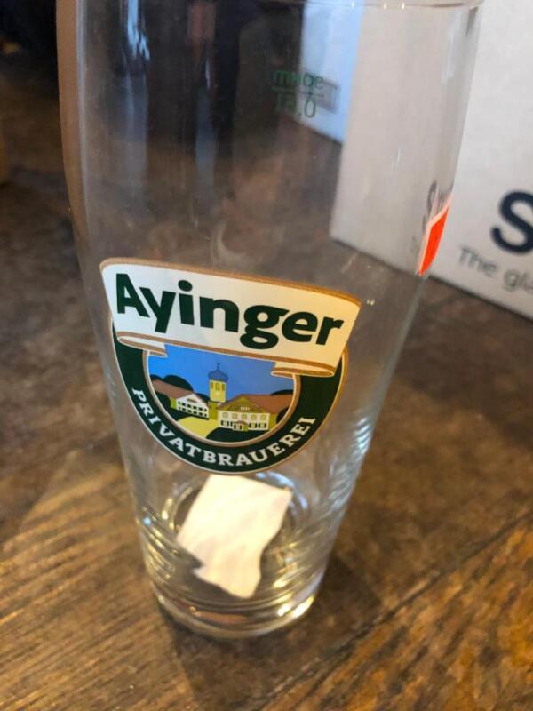 11 BRAND NEW Ayinger Pint Beer Glasses