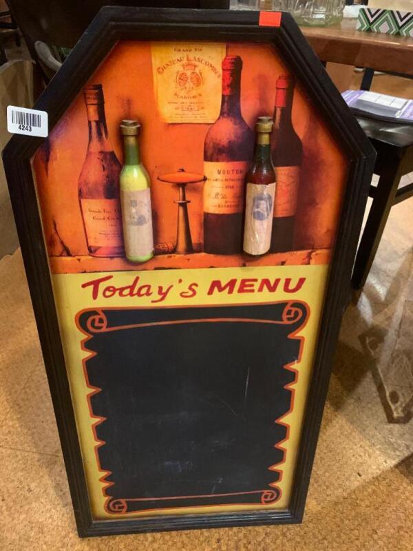 Chalkboard Menu Sign