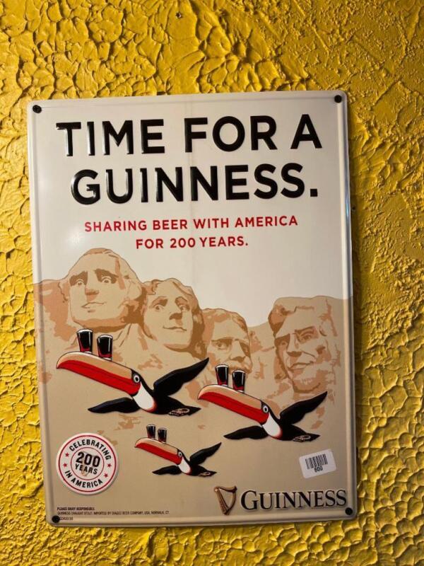 "Time for a Guinness" Sign