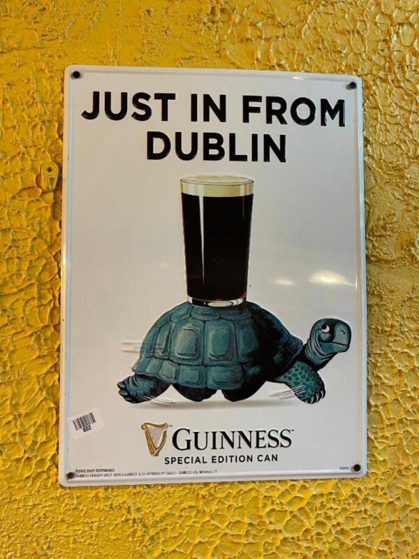 "Just In From Dublin" Sign