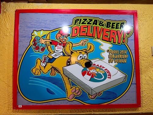 Pizza and Beer Delivery! Framed Poster