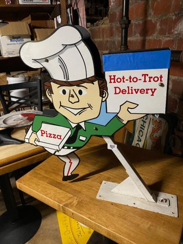 Pizza Delivery Rotating Sign