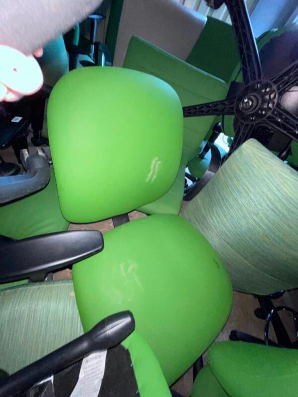 2 Green Executive Office Chairs