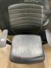 Black Ribbed Back Office Chair - 8